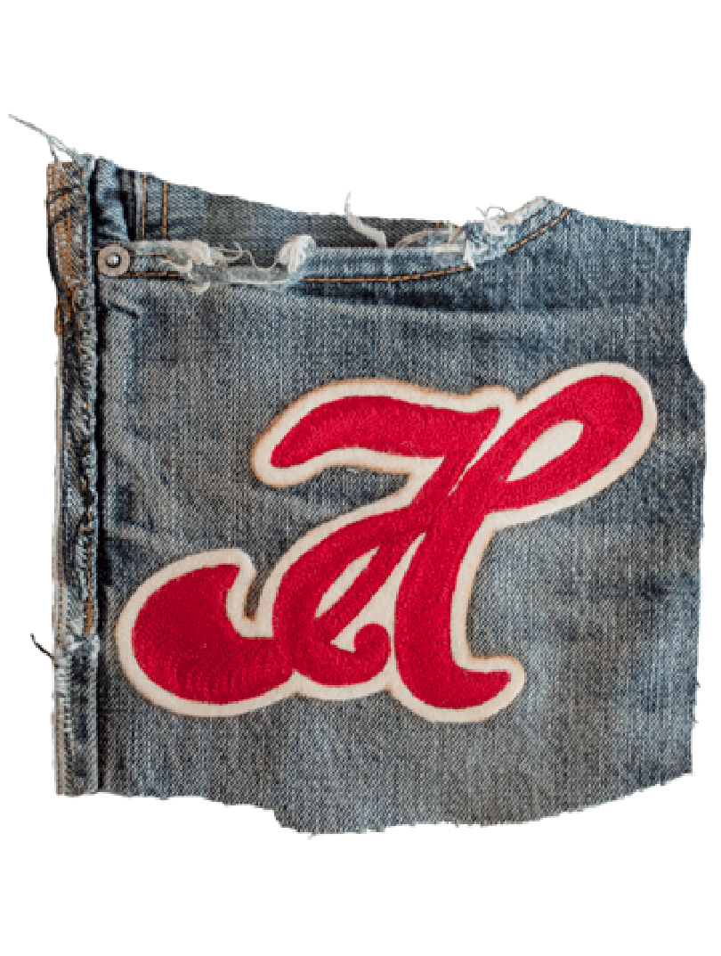 Hoplyte "H" chain-stitch patch