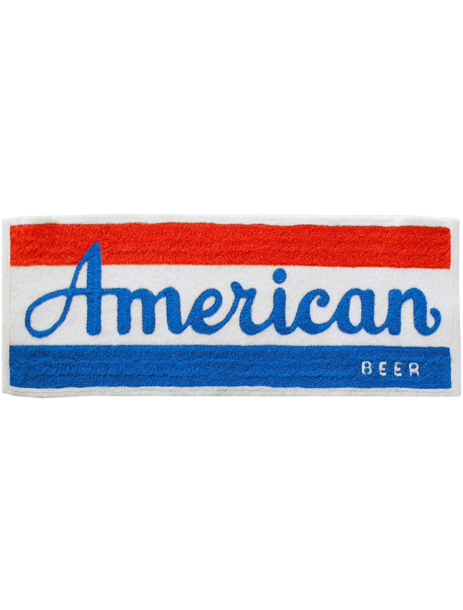 American Beer chain-stitch patch